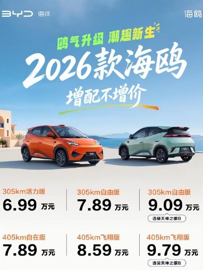 比亚迪首次将激光雷达“卷”进微型电动车 智驾门槛新低