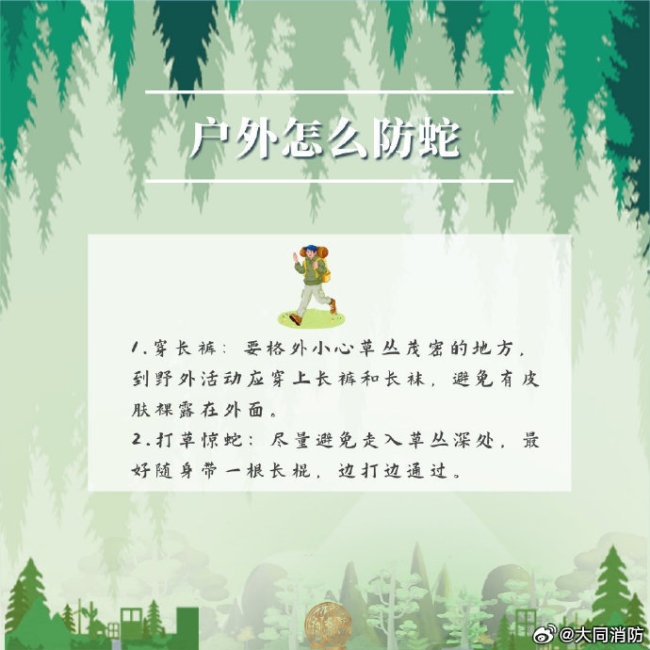 蛇类活跃期遇到蛇该怎么办？户外防蛇安全提示