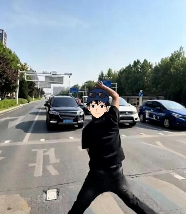 男子在主干道斑马线上跳舞被拘