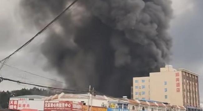 河南南阳艾草企业仓库着火 火势已得到控制