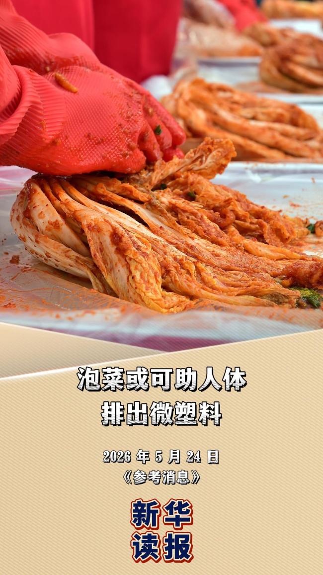 泡菜或可助人体排出微塑料