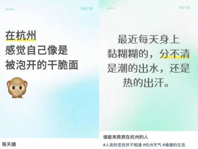 杭州湿度90% “出门感觉被牛舔了” 雨水任性闷热如影随形