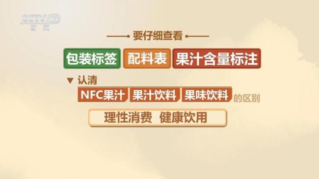 NFC果汁配料表“水”排第一 標(biāo)簽亂象揭秘