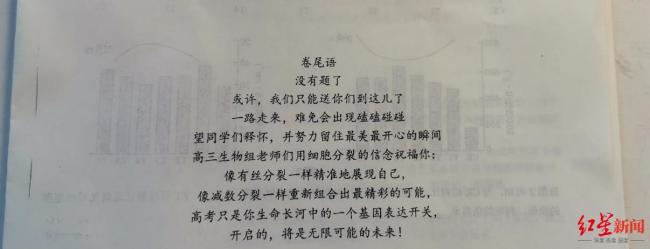 最后一場(chǎng)模擬考最后一道大題 做哭了 溫暖祝福藏試卷