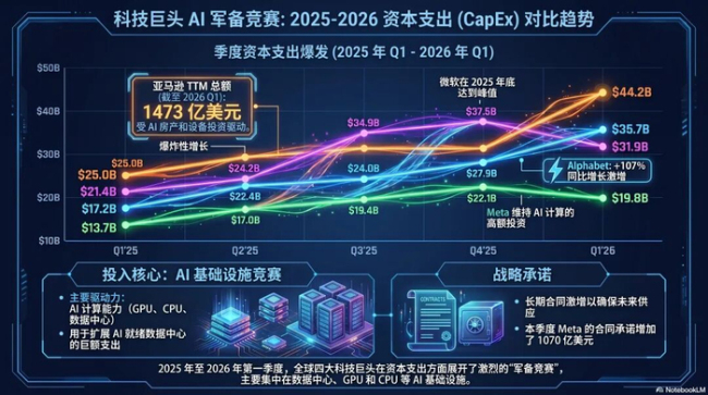 美国四大科技巨头“豪赌”AI，是哪四家？合计投7250亿美元？