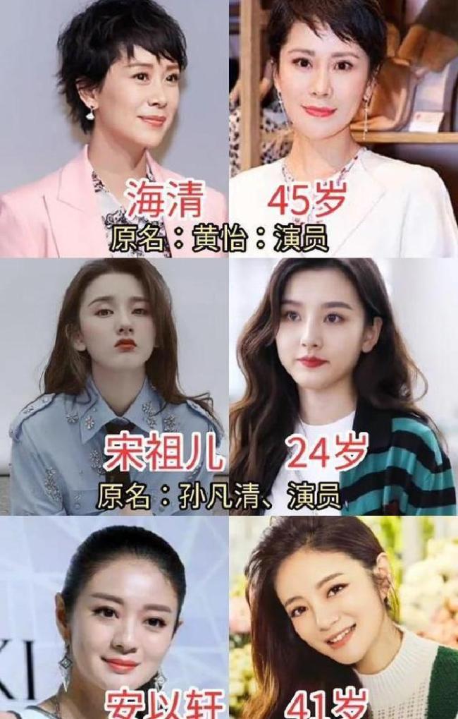 网友整理明星真名及艺名名单 揭秘名字背后的故事