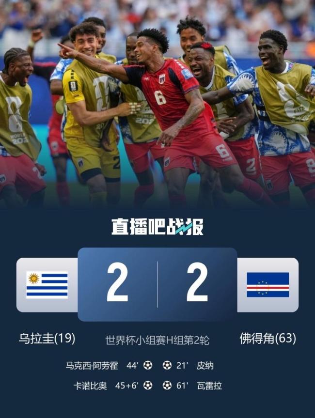 乌拉圭门将超巨失误致比分被追平