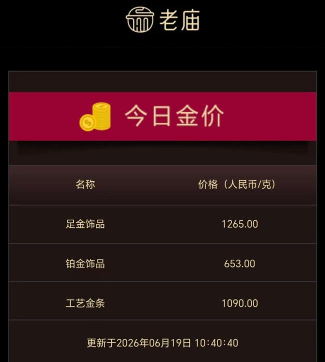 金饰价年内大跌近450元 金价回落消费者动心