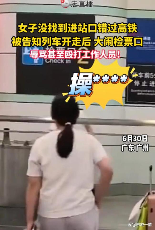 女子因错过高铁摔坏员工视频记录仪