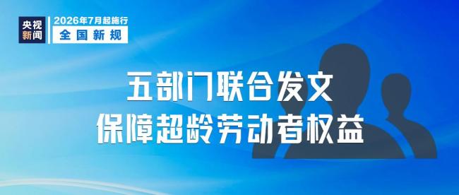 7月起,这些新规将开始实施 涵盖多个领域