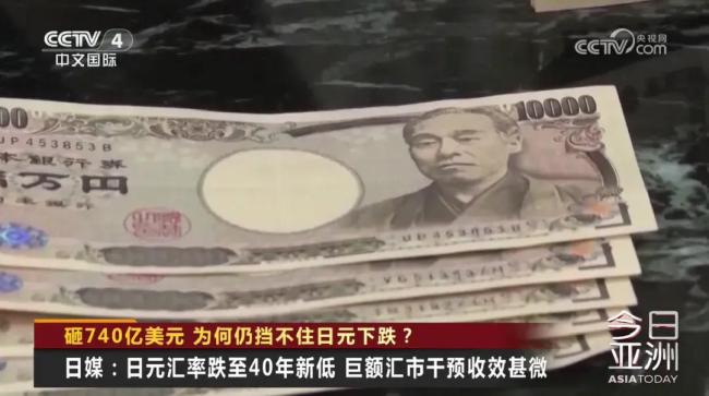 日元狂跌 巨额汇市干预失败 收效甚微引发关注