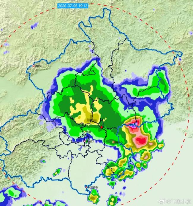 房山等5区出现冰雹，未来1至2小时通州顺义平谷还有明显雷雨