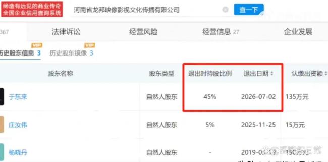于东来退出名下影视公司 去个人化信号