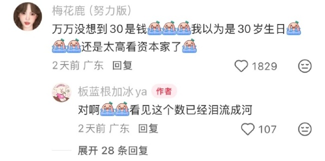 公司给的生日福利预算只有30元