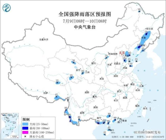 受台风影响辽宁将出现强降雨