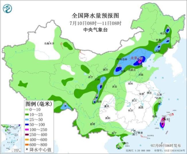 受台风影响辽宁将出现强降雨 局地大暴雨需防范次生灾害