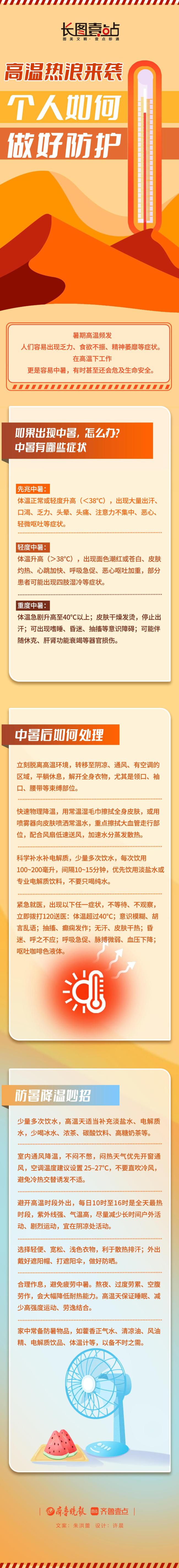 山东高温热浪来袭 个人如何做好防护