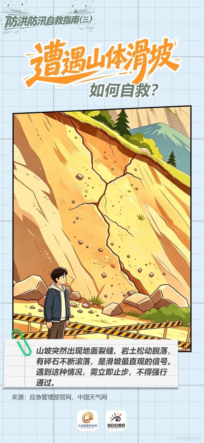 突遇山体滑坡如何自救