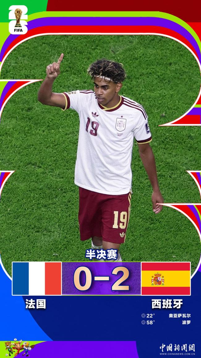 西班牙2-0法国 时隔16年再进决赛