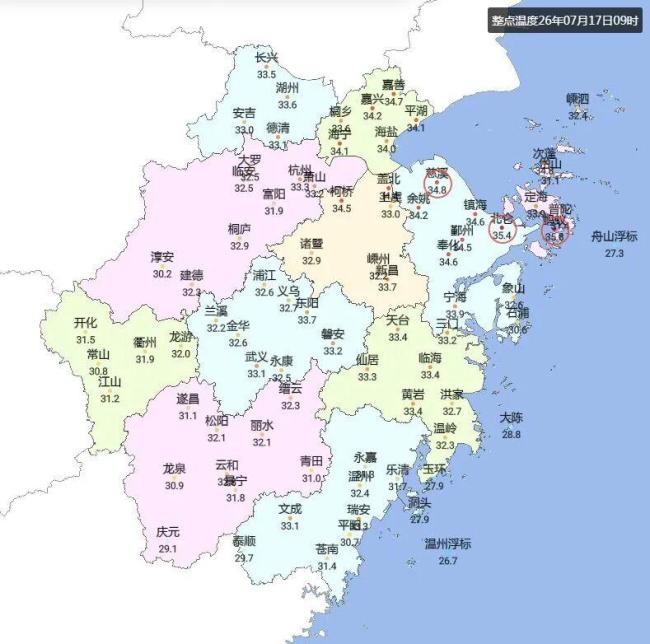 浙江未来7天多阵雨雷雨天气