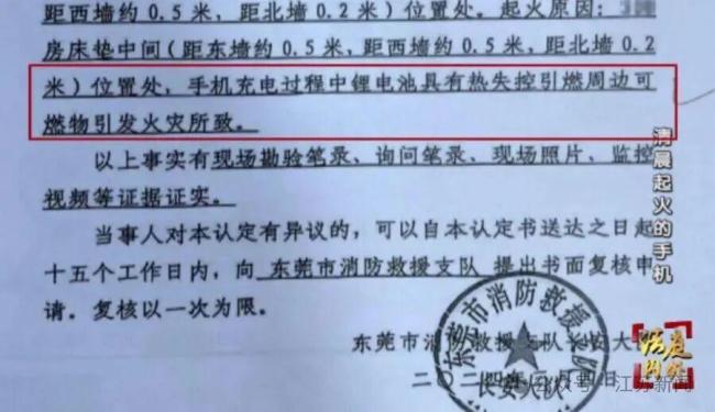 女子边充电边刷手机睡着后手机起火 法院判销售商担主责