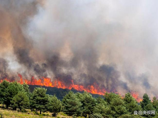 西班牙多地山火持续蔓延 高温天气加大灭火难度 热浪加剧扑救困难