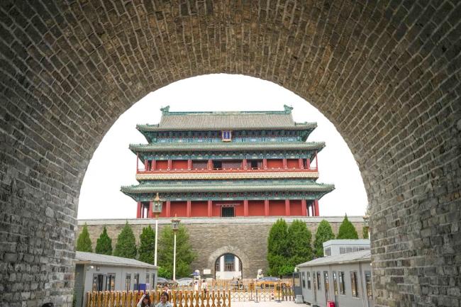 正阳门城楼时隔6年重开大门