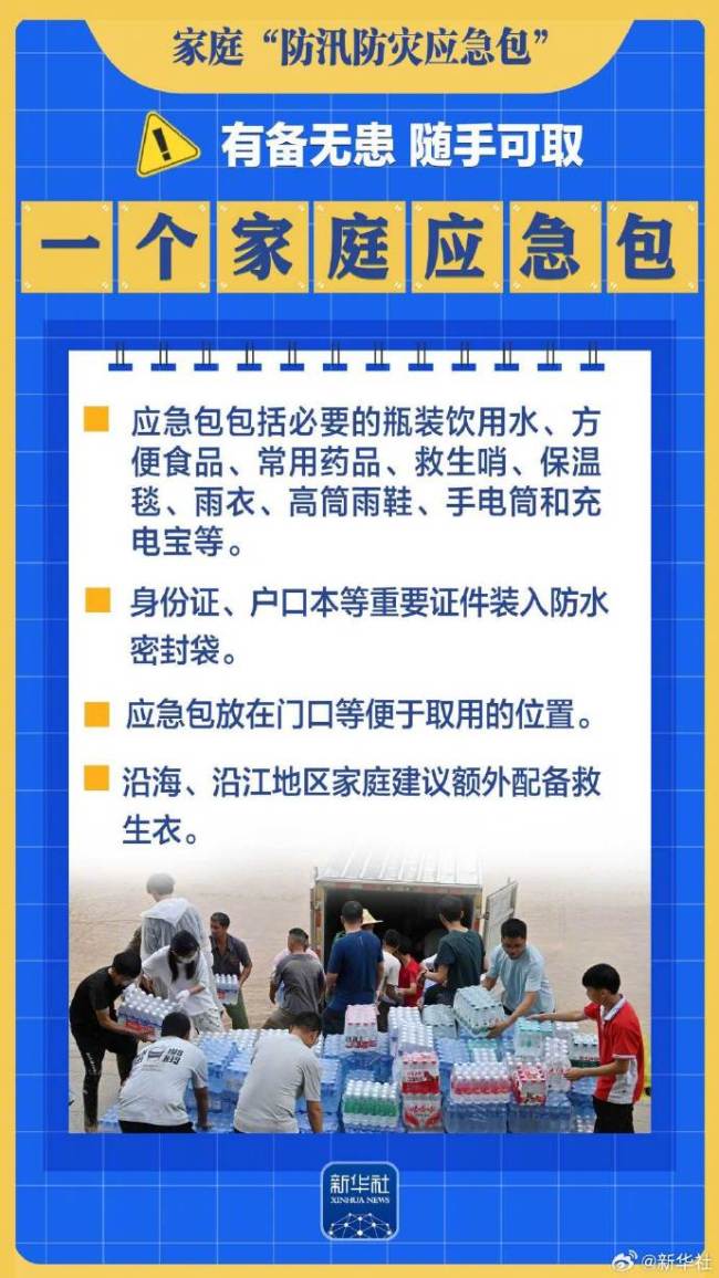 请查收这份家庭防汛防灾应急包 