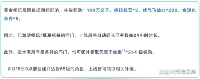 玩家称逆水寒回档导致近15万损失 熬夜肝副本成果一夜清零