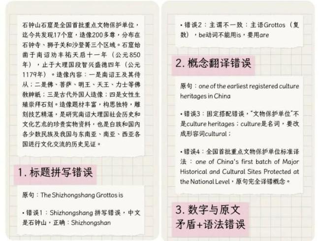 大理4A景区石窟英文介绍现25处错误 景区回应将整改