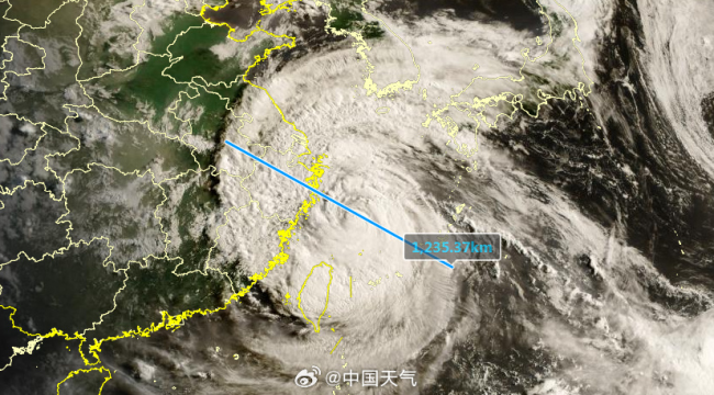 白海豚预计将在浙江苍南到三门一带登陆 台风强度维持或略有减弱