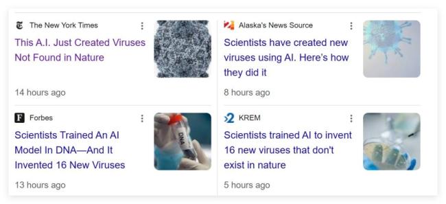 美国科学家用AI制造出16种全新病毒，网民炸了