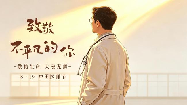 中国医师节致敬不平凡的你 敬佑生命大爱无疆