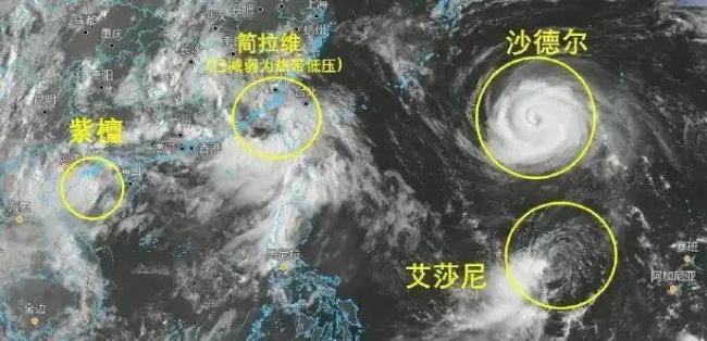 台风沙德尔生成