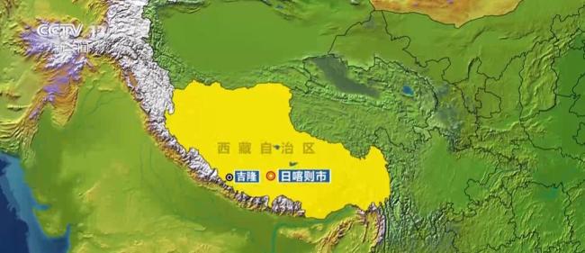 吉隆口岸方向发现堰塞湖