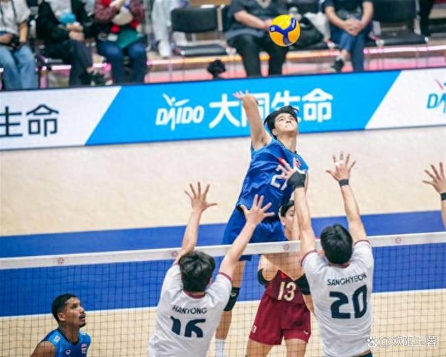 泰国男排3-2爆冷胜韩国 网口优势定胜负