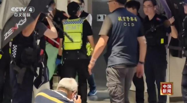 台湾桃园机场发生持刀劫持事件 警方成功解救人质