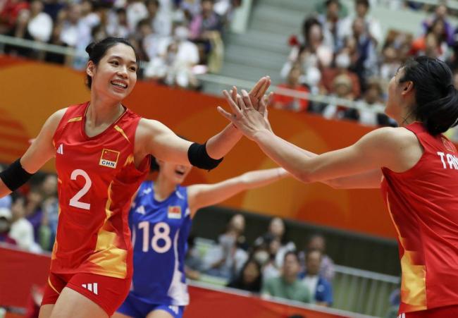 亚运会开幕式 中国女排小组头名晋级