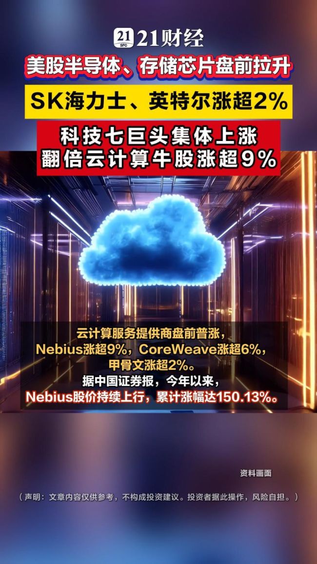 美股“科技七巨头”多数上涨 盘前集体走高