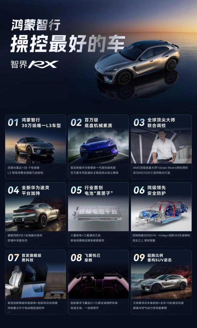 智界RX将于9月28日正式上市 驾驶价值的回归