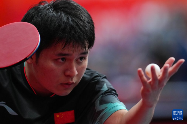 亚运会乒乓男团小组赛：中国2-0中国澳门 林诗栋温瑞博均3-0完胜