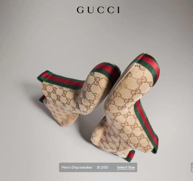 Gucci新款中国制造运动鞋7050元双打破“意大利制造”传统_中华网(图1)