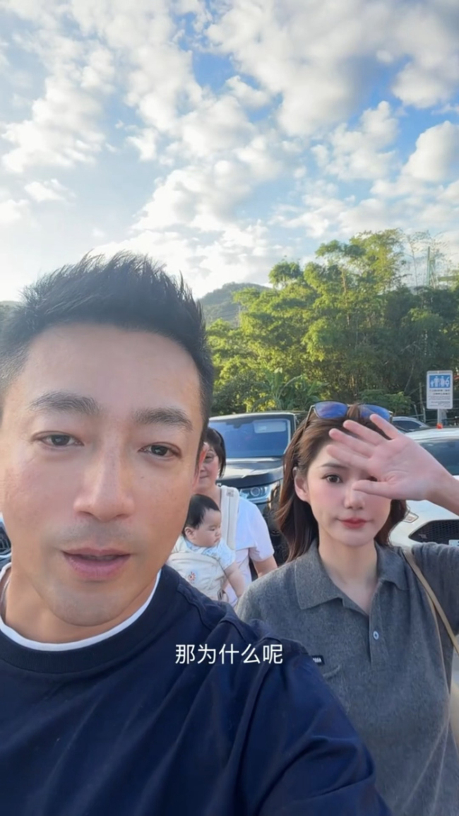 汪小菲晒与儿子霖霖逛街日常