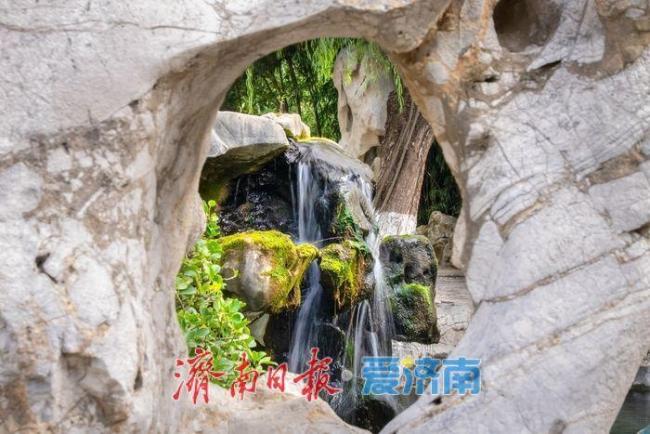 济南月牙泉“一帘秋瀑”景观持续在线 秋日赏泉好去处