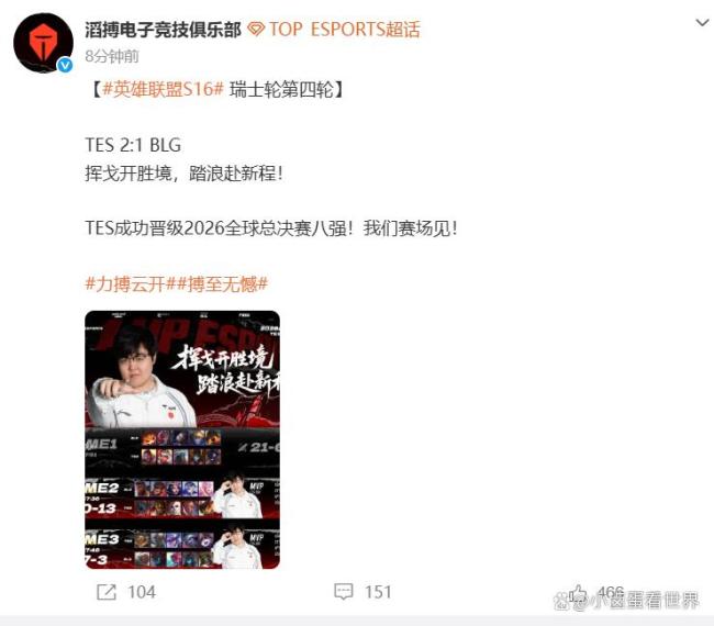 BLG瑞士轮生死战现状