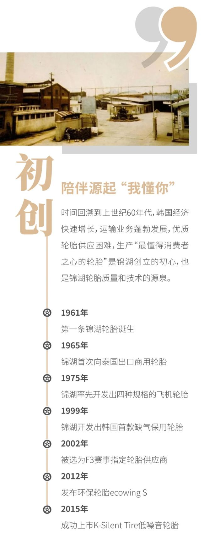 1961-2021，锦湖轮胎持续提供优质产品  专注陪伴60年