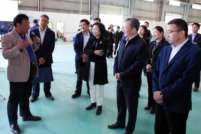 济南市统战部副部长张鹏一行到佳怡商河园区调研