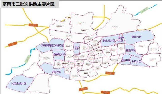 济南市2022年第二次土地推介来了，涉及济钢、新东站等11大片区