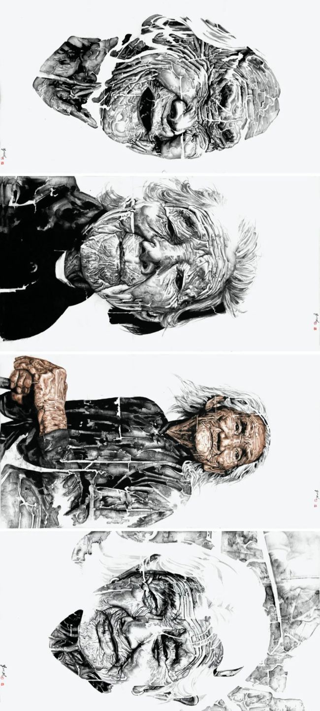 67红色沂蒙|著名画家李兆虬系列作品《母亲》展现山东妇女的无言大