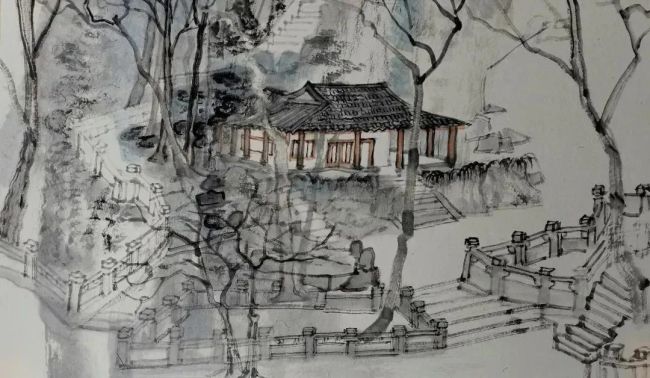 写生常熟园林,著名画家李文绚应邀参展“遇见·虞山——中国美术名家写生(常熟)作品展”_山东站_中华网
